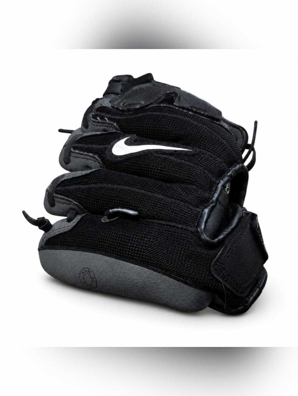 Nike Youth Black Baseball Glove Mesh Leather Right Hand Throw RHT